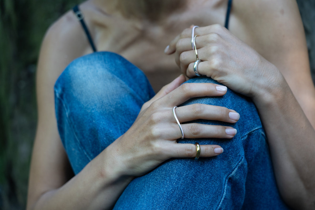 Rieuk Single Wave Ring M – NON FLAG