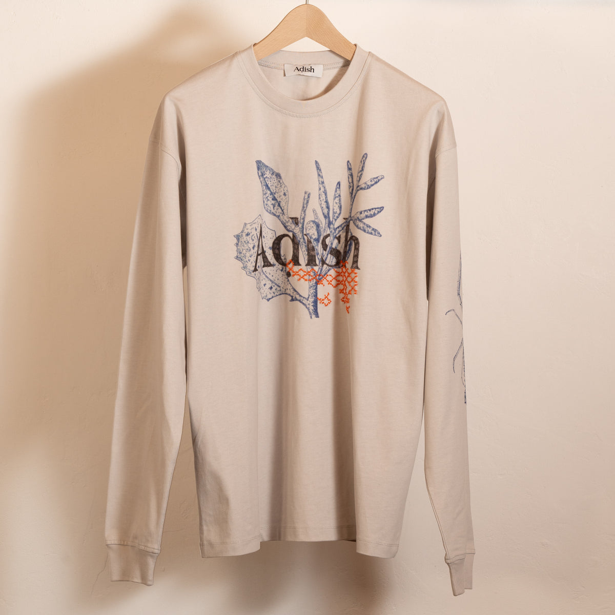 トップス ADISH BY SMALL TALK JERSEY LONG SLEEVE ADISH by Small Talk Jersey Long Sleeve – NON FLAG