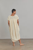 PLEATED COCOON DRESS