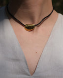 ITCHOLA jewelry Stone necklace with black code