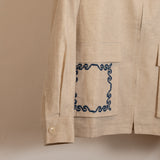 ADISH Barwaz Linen Jacket Off White