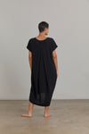 PLEATED COCOON DRESS