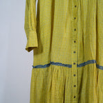 SATAYAM Yellow Check Dress
