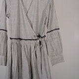 SATAYAM Stripe Wrap Dress