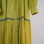 SATAYAM Yellow Check Dress