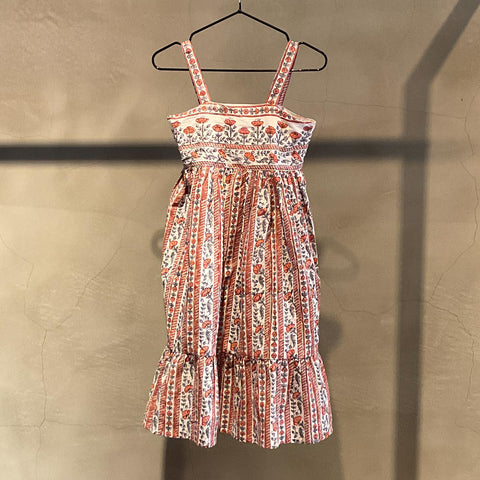 ANOKHI Coral Orange Dress