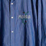 ADISH Nafnuf Logo Cotton Stripe Shirt